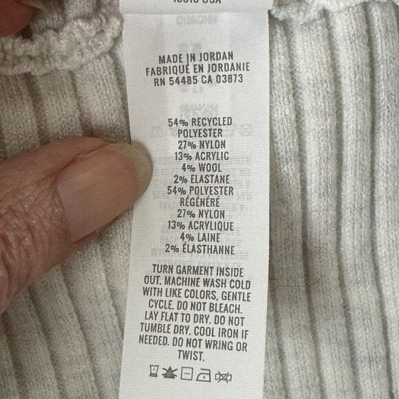 Aerie Women's XL Crop Tank Top Heather Blue White Ribbed Adjustable NEW - Picture 10 of 13